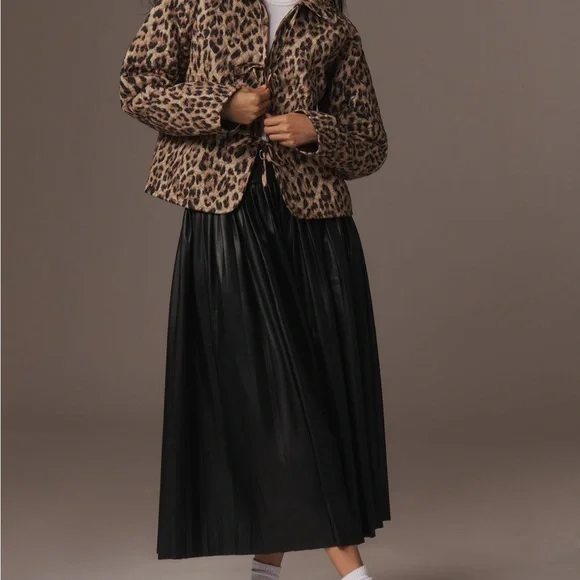 Anthropologie Leopard Print Quilted Jacket - Picture 11 of 13